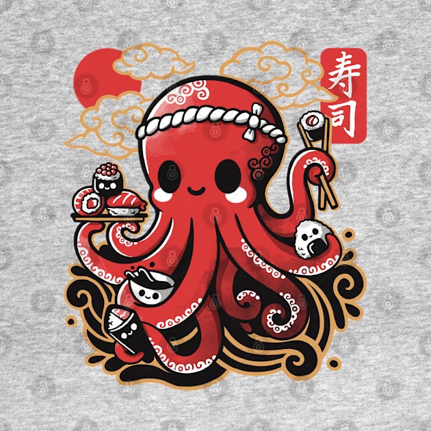 Octopus sushi by NemiMakeit